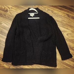 🍁Partners Black Cozy Comfy Sweater Cardigan Sz Medium